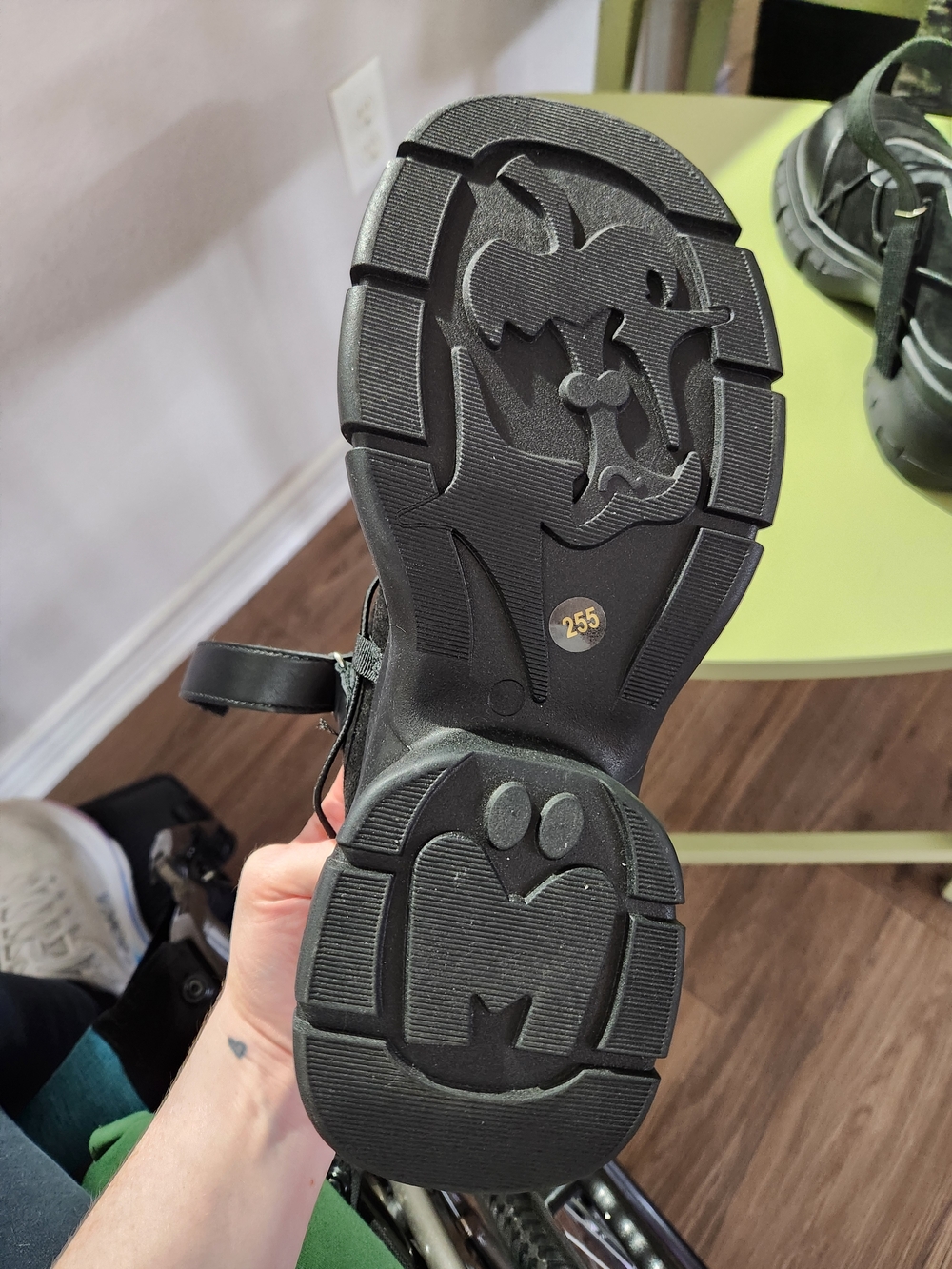 Asylum Black Platform Athletic Mary Janes - Picture 5 of 6